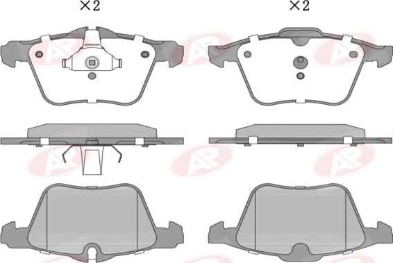AP-SA 5AP1587 - Set placute frana,frana disc allinparts.ro