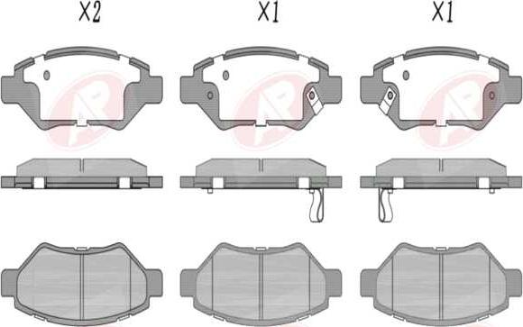 AP-SA 5AP1646 - Set placute frana,frana disc - allinparts.ro
