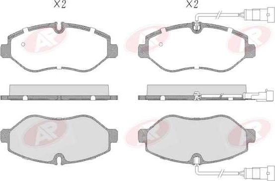AP-SA 5AP1669-CN - Set placute frana,frana disc allinparts.ro