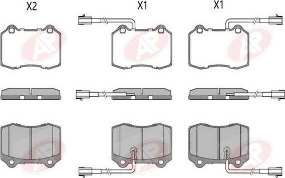 AP-SA 5AP1665 - Set placute frana,frana disc allinparts.ro