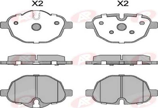 AP-SA 5AP1618 - Set placute frana,frana disc allinparts.ro
