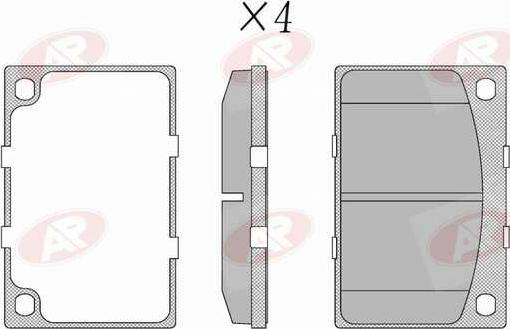 AP-SA 5AP161 - Set placute frana,frana disc allinparts.ro