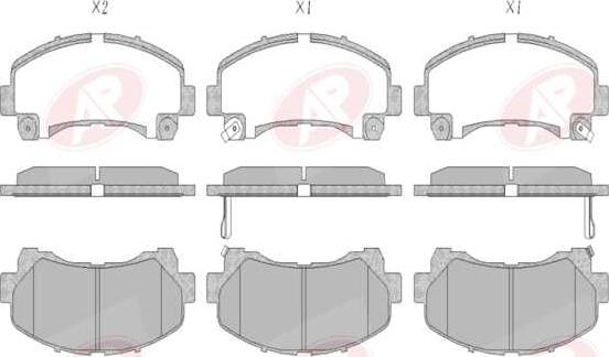 AP-SA 5AP1630 - Set placute frana,frana disc - allinparts.ro