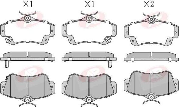 AP-SA 5AP1061 - Set placute frana,frana disc allinparts.ro