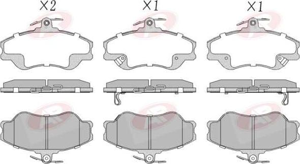 AP-SA 5AP1009 - Set placute frana,frana disc - allinparts.ro