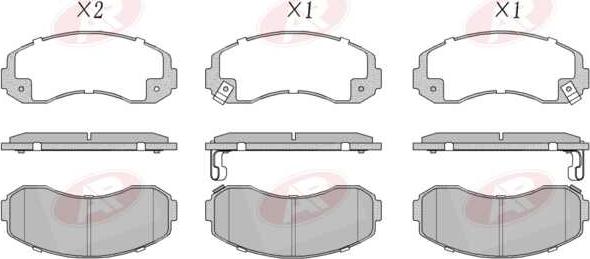 AP-SA 5AP1007 - Set placute frana,frana disc allinparts.ro