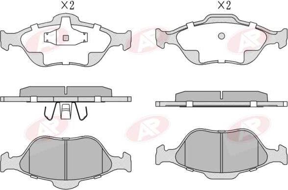 AP-SA 5AP1088 - Set placute frana,frana disc - allinparts.ro