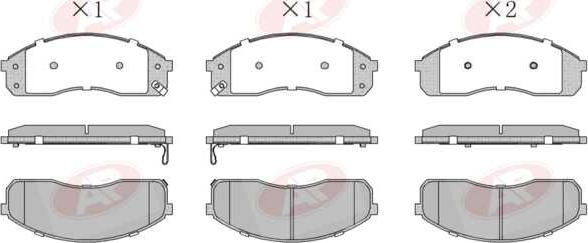AP-SA 5AP1072 - Set placute frana,frana disc allinparts.ro