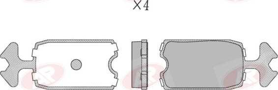 AP-SA 5AP115 - Set placute frana,frana disc allinparts.ro
