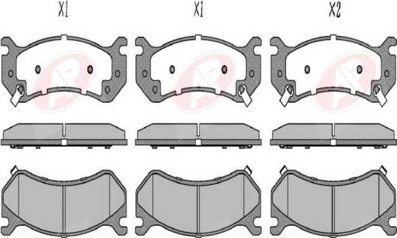 AP-SA 5AP1896 - Set placute frana,frana disc - allinparts.ro