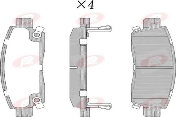 AP-SA 5AP1892 - Set placute frana,frana disc - allinparts.ro