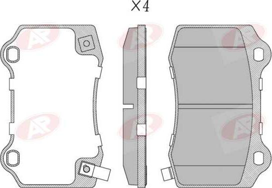 AP-SA 5AP1855 - Set placute frana,frana disc - allinparts.ro