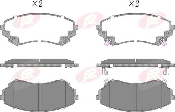 AP-SA 5AP1888 - Set placute frana,frana disc - allinparts.ro