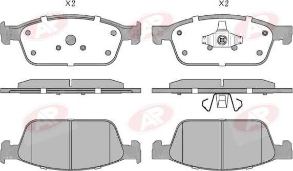 AP-SA 5AP1879 - Set placute frana,frana disc allinparts.ro