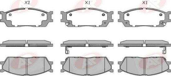 AP-SA 5AP1875 - Set placute frana,frana disc allinparts.ro