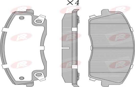 AP-SA 5AP1399 - Set placute frana,frana disc allinparts.ro