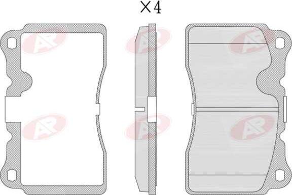 AP-SA 5AP951 - Set placute frana,frana disc allinparts.ro