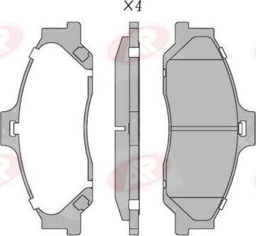 AP-SA 5AP1355 - Set placute frana,frana disc allinparts.ro