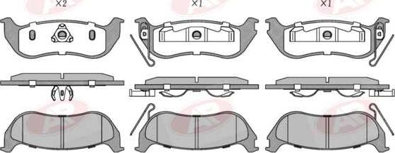 AP-SA 5AP1366 - Set placute frana,frana disc - allinparts.ro