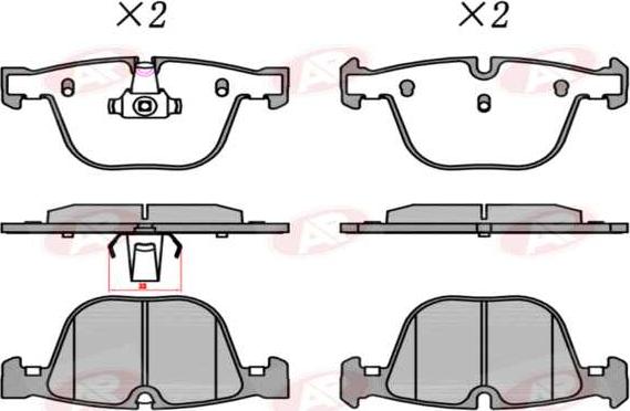 AP-SA 5AP1367 - Set placute frana,frana disc allinparts.ro