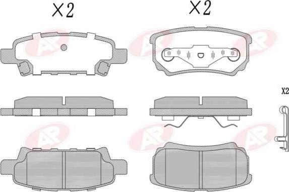 AP-SA 5AP1373 - Set placute frana,frana disc allinparts.ro