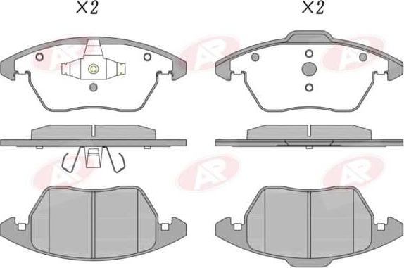 AP-SA 5AP1248 - Set placute frana,frana disc - allinparts.ro