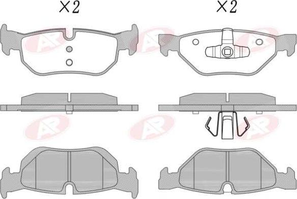 AP-SA 5AP1252 - Set placute frana,frana disc - allinparts.ro