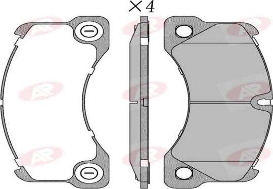 AP-SA 5AP1754 - Set placute frana,frana disc allinparts.ro