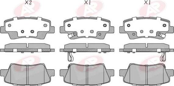 AP-SA 5AP1710 - Set placute frana,frana disc allinparts.ro