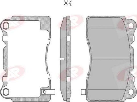 AP-SA 5AP1783 - Set placute frana,frana disc allinparts.ro