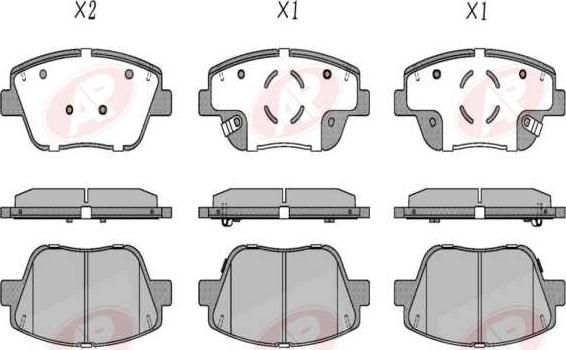 AP-SA 5AP1736 - Set placute frana,frana disc allinparts.ro