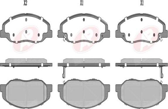 AP-SA 5AP1779 - Set placute frana,frana disc - allinparts.ro