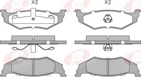 AP-SA 5AP894 - Set placute frana,frana disc allinparts.ro