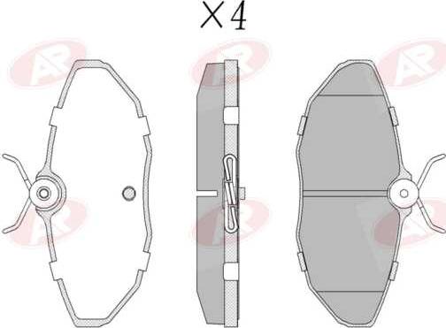 AP-SA 5AP854 - Set placute frana,frana disc - allinparts.ro