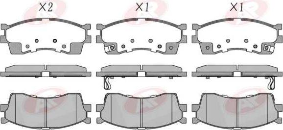 AP-SA 5AP809 - Set placute frana,frana disc - allinparts.ro