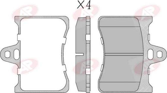 AP-SA 5AP391 - Set placute frana,frana disc allinparts.ro
