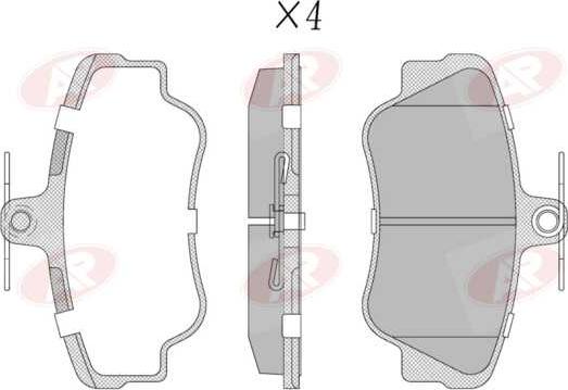 AP-SA 5AP347 - Set placute frana,frana disc allinparts.ro