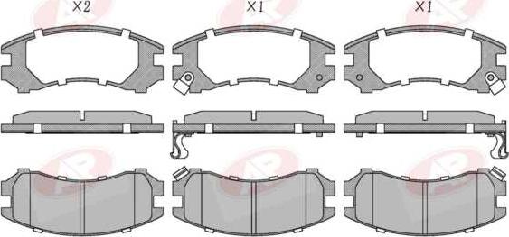 AP-SA 5AP363 - Set placute frana,frana disc allinparts.ro
