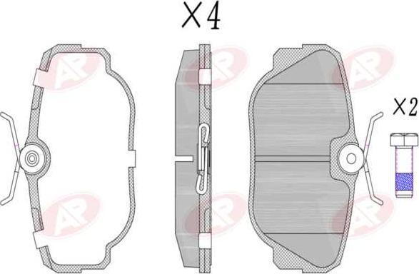 AP-SA 5AP319 - Set placute frana,frana disc - allinparts.ro