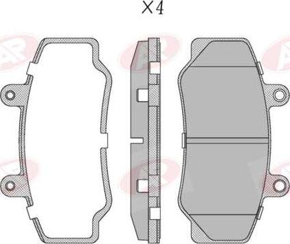 AP-SA 5AP318 - Set placute frana,frana disc - allinparts.ro