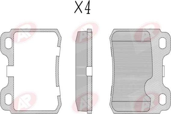 AP-SA 5AP317 - Set placute frana,frana disc allinparts.ro