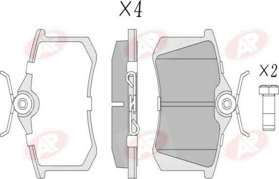 AP-SA 5AP294 - Set placute frana,frana disc allinparts.ro