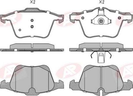 AP-SA 5AP2093 - Set placute frana,frana disc allinparts.ro