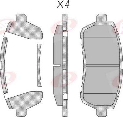AP-SA 5AP2045 - Set placute frana,frana disc allinparts.ro