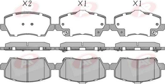 AP-SA 5AP2060 - Set placute frana,frana disc - allinparts.ro