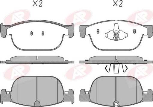 AP-SA 5AP2004 - Set placute frana,frana disc - allinparts.ro