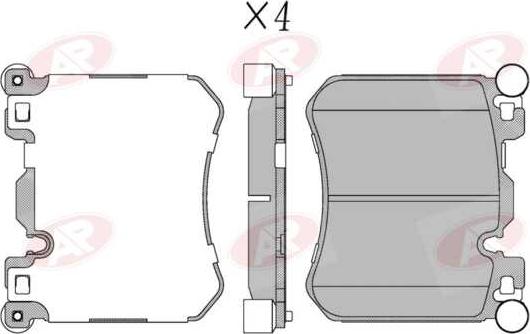 AP-SA 5AP2006 - Set placute frana,frana disc allinparts.ro