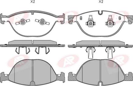 AP-SA 5AP2008 - Set placute frana,frana disc allinparts.ro