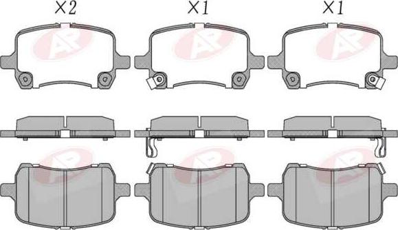 AP-SA 5AP2082 - Set placute frana,frana disc - allinparts.ro