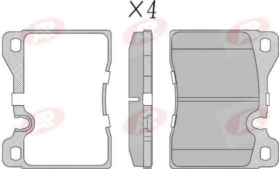 AP-SA 5AP207 - Set placute frana,frana disc allinparts.ro